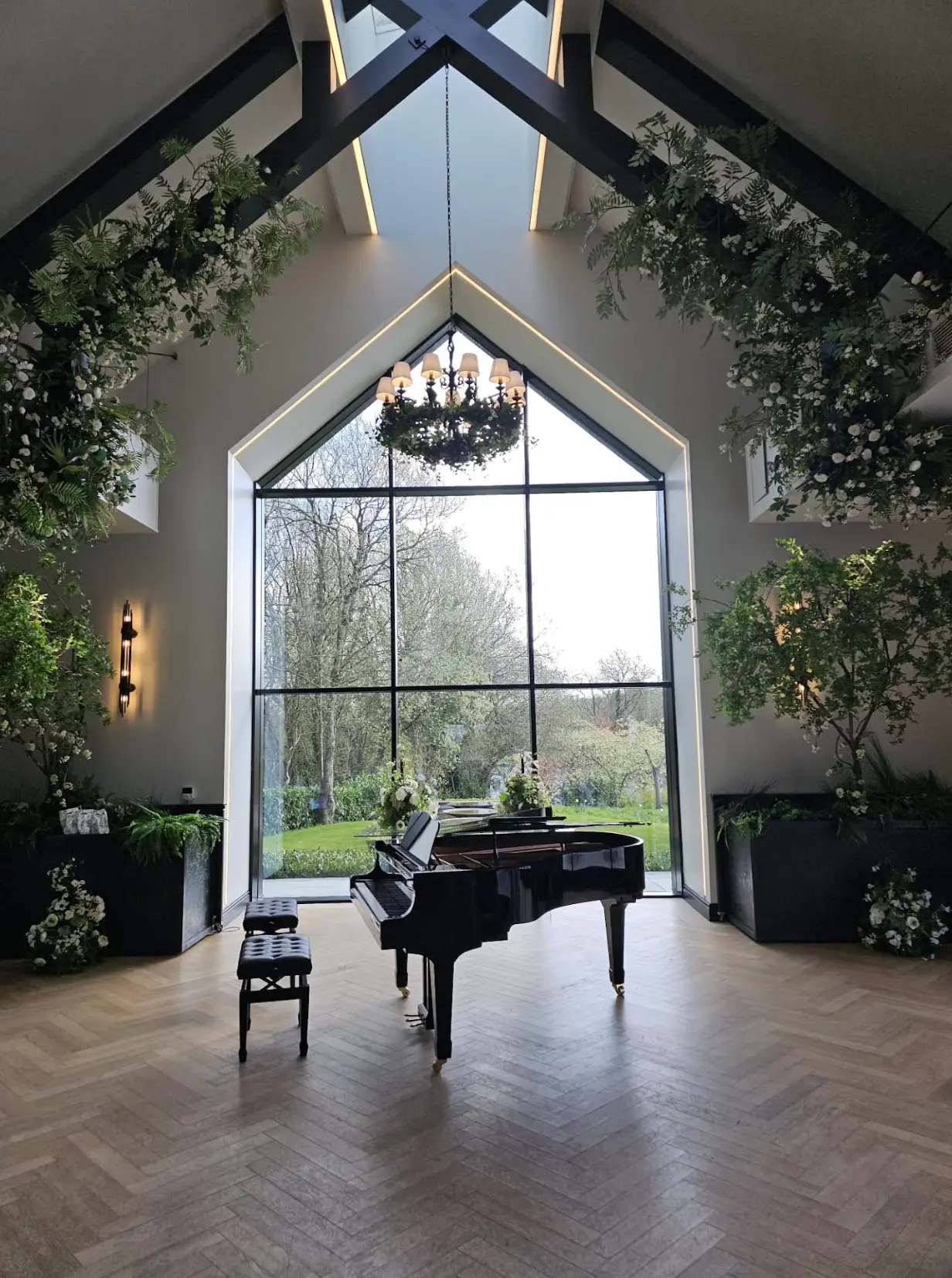Grand piano in the V. Piano Lessons teaching space